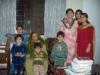 Farhat with grandchildren
